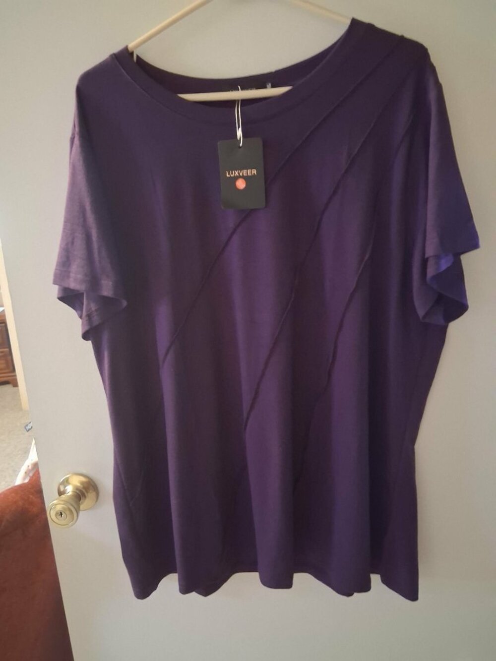 Woman's dark purple top 3XL